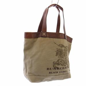BURBERRY BLACK LABEL トートバッグ ショルダーバッグ ホース ベージュ BKL05-840-40 /TK D