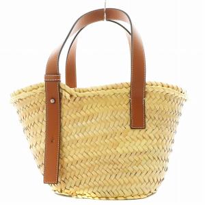 LOEWE スモール バスケットバッグ アナグラム ブラウン
