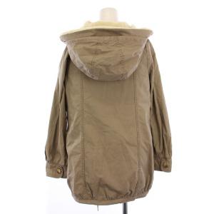 Cherir la femme フランシュリッペ franche lippee モッズコート ミドル丈 ジップアップ フード ボア 中綿ライナー付き