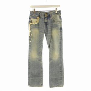 デニムパンツ ジーンズ レース S 青 ブルー 24007 /EE