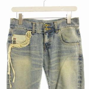 franche lippée デニムパンツ ジーンズ レース S 青 ブルー 24007 /EE