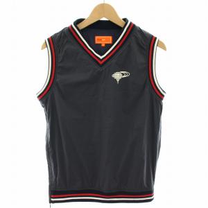 ゴルフウェア ナイロンストレッチベスト プルオーバー S 紺 ネイビー 82-06-0040-690 /YT