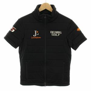 ルーカスアンドジャクソン Lucas&Jaxon ゴルフウェア 中綿ジャケット アウター 半袖 S 黒