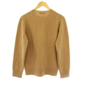 TOMORROWLAND tricot 63-02-54-02632 ニット セーター ケーブル 長袖 クルーネック ウール S キャメル /KU