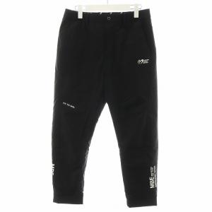 撥水 イージーパンツ 千鳥格子 ロゴ ゴルフウェア 4 黒 ブラック 758-3236007 /AN45