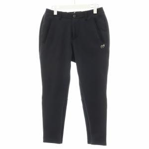 風通ジャガードストレッチパンツ ロゴ ゴルフウェア 3 紺 ネイビー 758-2231105 /AN5