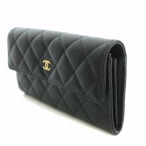 CHANEL マトラッセ キャビアスキン 長財布 ココマーク