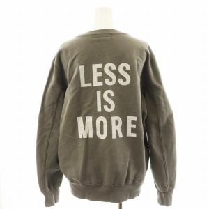 HPS別注 HARD SP加工20 LESS IS MORE スウェット トレーナー 猫