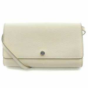 ショルダーバッグ レザー 長方形 白 ホワイト /BB