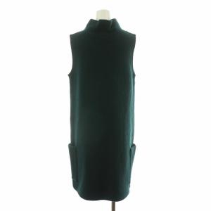 agnes b. 23AW ノースリーブワンピース ひざ丈 ハイネック 2 グリーン QF84JIG4 /NQ