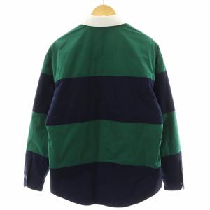 DSQUARED2 20AW ラガーシャツジャケット 中綿 44 ネイビー グリーン S74DM0406
