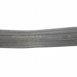 DSQUARED2 ベルト ハトメ ジップ レザー 85 黒 ブラック /AN9