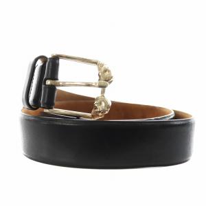 ベルト スカル レザー ブラック