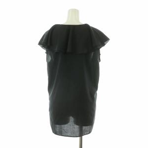 GALLARDAGALANTE ラッフルノースリーブブラウス シャツ フリル F ブラック GGZ1021504A0006 /NQ