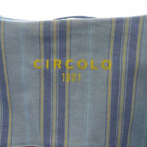 CIRCOLO1901 テーラードジャケット ブレザー アウター シングル ストレッチ ストライプ柄 青 ブルー /BB