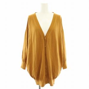 18SS コクーン COCOON カーディガン 長袖 絹 シルク混 茶 ブラウン 18080560009510