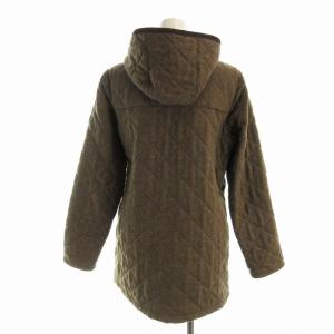 LAVENHAM ダッフルコート ミドル丈 キルティング 40 茶 ブラウン /EE