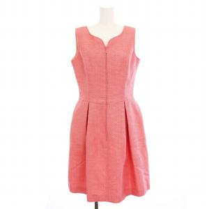 TISSUE ノースリーブ ワンピース ひざ丈 38 ピンク 6526060 /YM