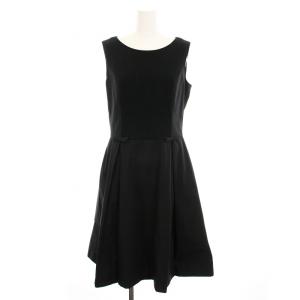BASIC ノースリーブ ワンピース ロング 38 黒 5616300 /YM