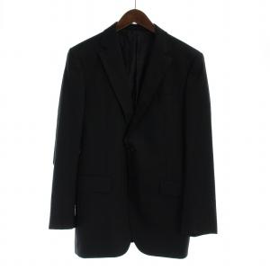 BURBERRY LONDON シングルスーツ セットアップ テーラードジャケット アウター 背抜き テーパードパンツ スラックス ジップフライ