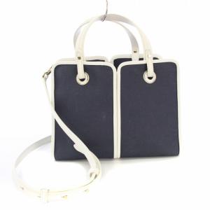 kate spade new york ハンドバッグ ショルダーバッグ 2way ポーチ付き ネイビー PXRUA384 /TK