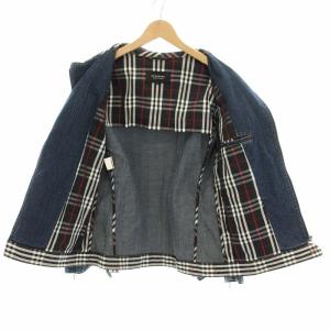 BURBERRY BLACK LABEL デニムジャケット ジージャン Gジャン ライダース シングル アウター M インディゴ BMP05-704-25
