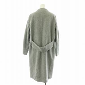 SLOBE IENA Vネックノーカラーコート アウター ロング 38 グレー 18020912390230 /NQ