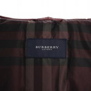 BURBERRY LONDON ダウンジャケット アウター フード ウール M ボルドー /BB
