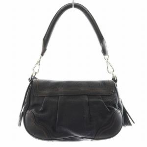 PRADA ハンドバッグ タッセル レザー ブラック BR3477