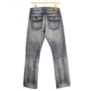 BURBERRY BLACK LABEL デニムパンツ D1R50-301-22 ダメージ加工 ジーンズ 76cm 青 ブルー /G