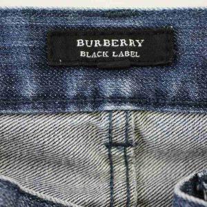 BURBERRY BLACK LABEL デニムパンツ D1R50-301-22 ダメージ加工 ジーンズ 76cm 青 ブルー /G