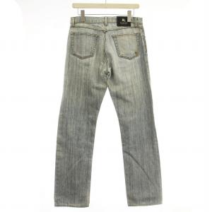 BURBERRY BLACK LABEL デニム ボタンフライ ジーンズ ウォッシュ加工 76cm 水色 ライトブルー /G