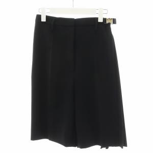 ハーフパンツ プリーツ 36 ブラック