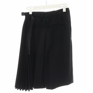 PRADA ハーフパンツ プリーツ 36 ブラック