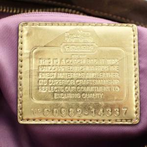COACH 14337 ハンドバッグ 2way ショルダーバッグ ナイロン 茶 ブラウン /G