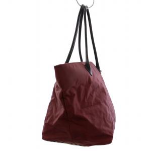 burberrys ヴィンテージ トートバッグ チェック柄 ナイロン ボルドー