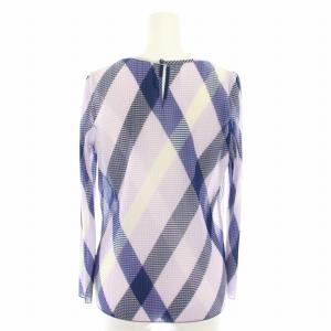 DAKS セットアップ トリコットチェックシアーカットソー ブラウス 長袖 トリコットチェックレイヤード風スカート