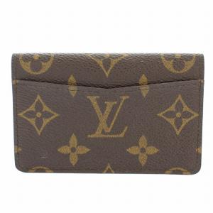 LOUIS VUITTON ポシェット カルトヴィジット モノグラム カードケース 名刺入れ PVCキャンバス 茶 ブラウン M56362