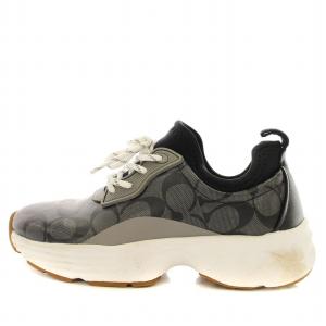 COACH C5774 Runner ランナー スニーカー シグネチャー 24cm グレー 黒 /G