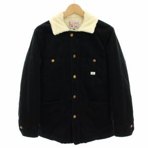 ボアロコジャケット アウター コーデュロイ S 黒 ブラック 白 ホワイト LT0637 /YT