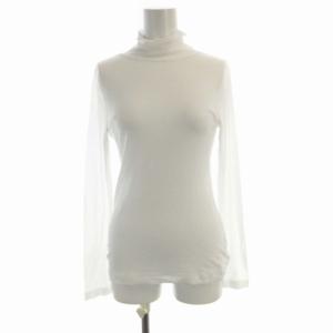 23SS シアージャージー タートルネックプルオーバー カットソー ハイネック 長袖 S 白 ホワイト