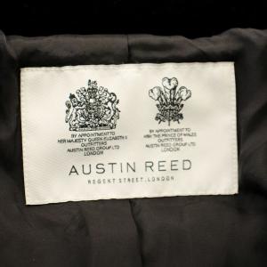 Austin Reed ダウンコート 1535-21502 ナイロン ベロア切替 ジャケット 40 黒 ブラック /G