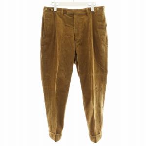 コーデュロイ 9分丈 トラウザーズパンツ コットン L 茶 ブラウン 11-23-0734-803 /AN31