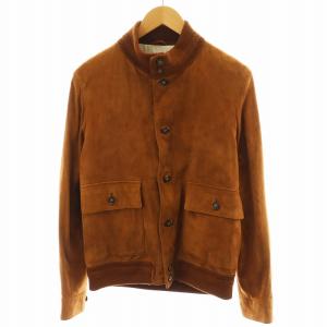 スウェードドライビングブルゾン 48 ブラウン 14U