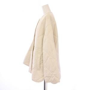 SHIPS キルティングサイドジップブルゾン 中綿ジャケット アウター 38 白 ホワイト 314-05-0808