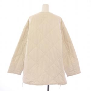 SHIPS キルティングサイドジップブルゾン 中綿ジャケット アウター 38 白 ホワイト 314-05-0808