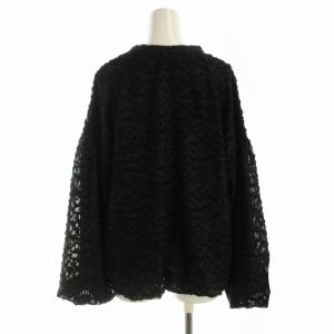 green label relaxing シャツ ブラウス 長袖 総柄 F 黒 ブラック 6311-676-2088 /EE