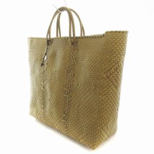 OJO DE MEX メルカドバッグ トートバック ハンドバック かごバッグ チャーム付き 茶 ブラウン /RO