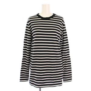21AW COCO Stripe Tシャツ カットソー 長袖 クルーネック ボーダー柄 F 白 黒 21070500712230