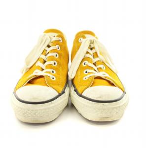 CONVERSE ALL STAR J OX マスタード スニーカー シューズ  スエード 8 黄 8SH1 /MM